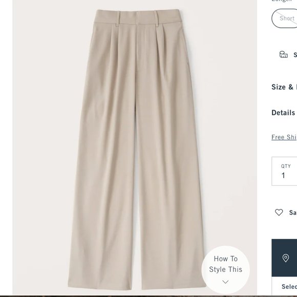 Abercrombie & Fitch Pants - NWOT Abercrombie & Fitch Wide Leg TRousers
